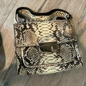 Vintage Michael Kors Snakeskin Handbag & Shoes Set